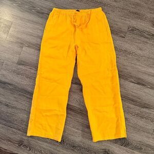 J. Crew Wide Leg Linen Drawstring Pants